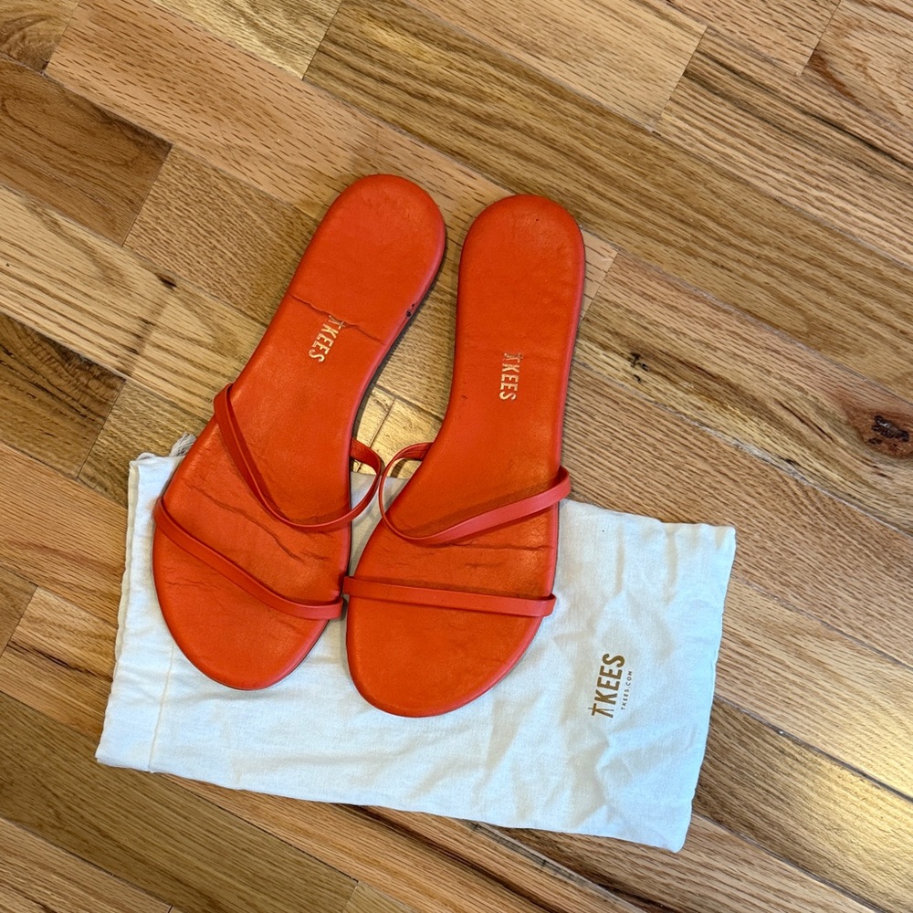 TKEES Vibrant Orange Women's Sandals
